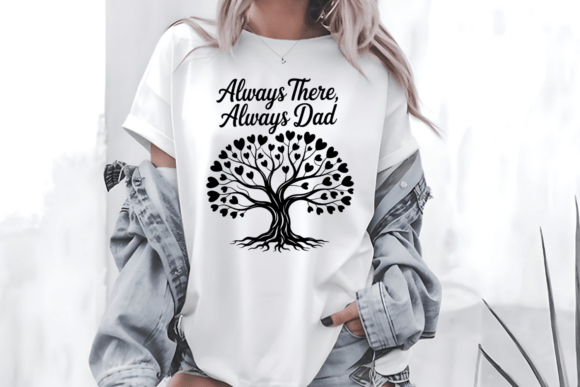 Always There Always Dad SVG: Graphics for T-Shirt Designs