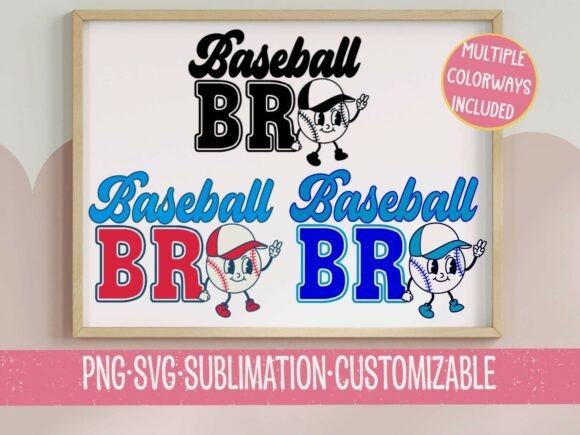 Baseball Bro SVG: Graphics for T-Shirt Designs