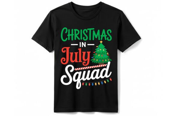 Christmas in July Squad: Graphics for T-Shirt Designs