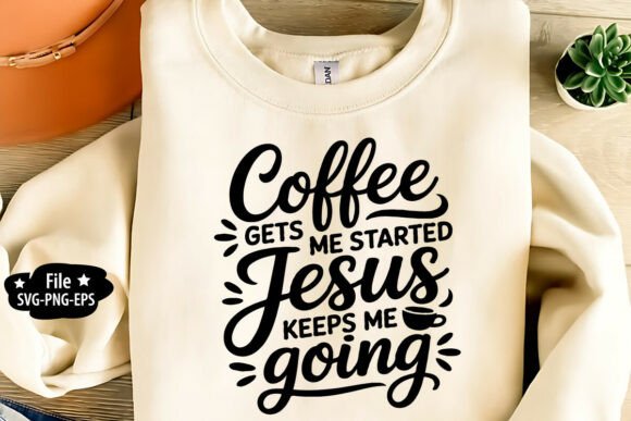 Coffee Jesus SVG: Graphics for T-Shirt Designs