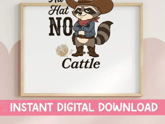 Cowboy Raccoon SVG: Bold Graphics for T-Shirt Designs
