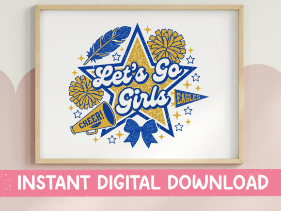 Eagles Cheer Graphics for T-Shirt Designs