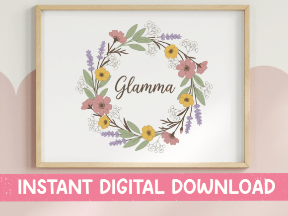 Glamma SVG PNG Soft Floral Wreath Review