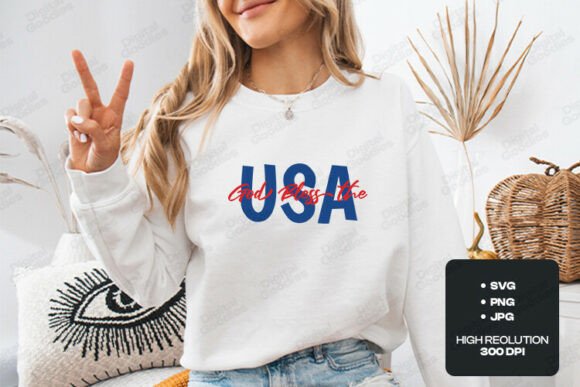 God Bless the USA SVG: Graphics for T-Shirt Designs