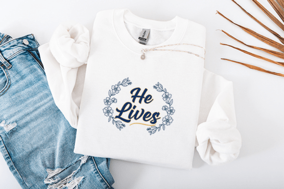 He Lives Graphics for T-Shirt Designs and Branding