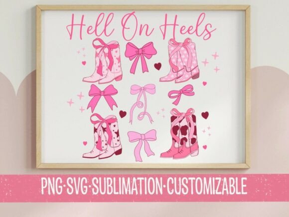 Hell on Heels Boots: Graphics for T-Shirt Designs