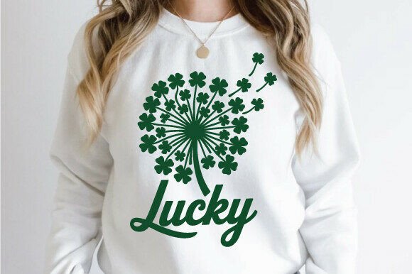 Lucky Shamrock Burst SVG PNG for T-Shirt Designs and Graphics