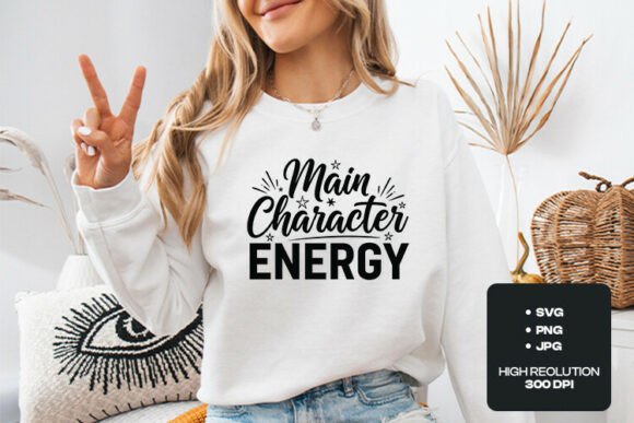 Main Character Energy: Bold Graphics for T-Shirt Designs