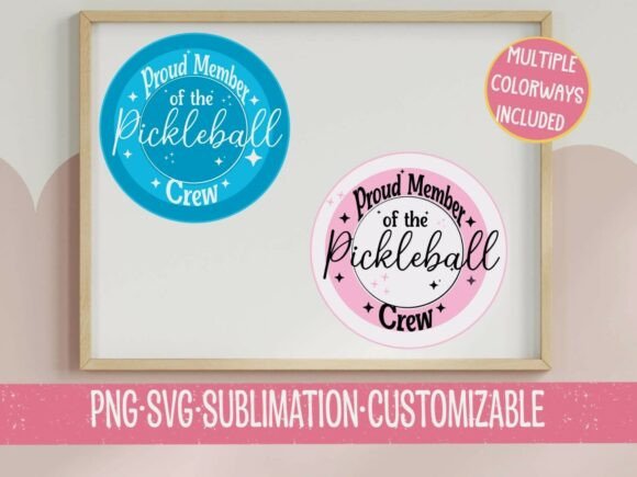 Proud Member of the Pickleball Crew SVG: Graphics & T-Shirt Designs