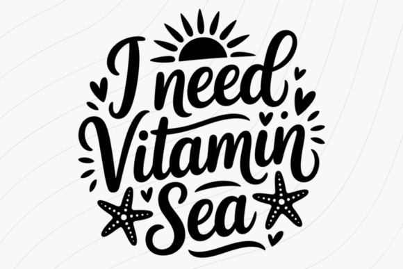 Review: Beach Quote Typography Design PNG for Summer Embroidery