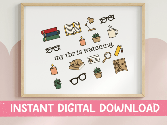 Review: My TBR is Watching Bookish Print for Embroidery