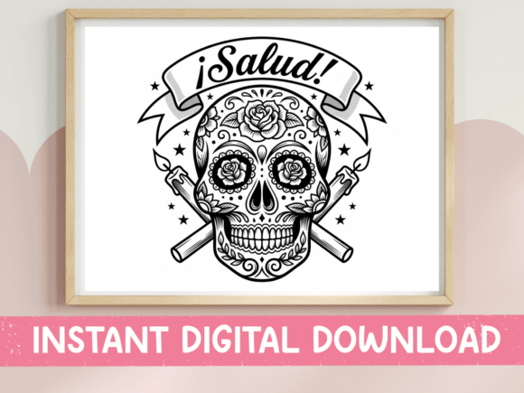 Sugar Skull SVG: Bold Graphics for T-Shirt Designs
