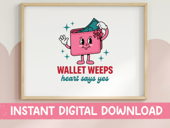 Wallet Weeps: Retro Graphics for T-Shirt Designs